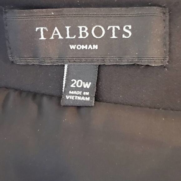 Talbots Tweed black white pencil skirt plus size 20W - Picture 8 of 9